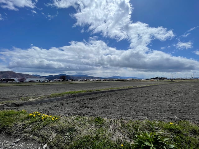 安曇野市から見える北アルプスの山々がとってもきれいでした。